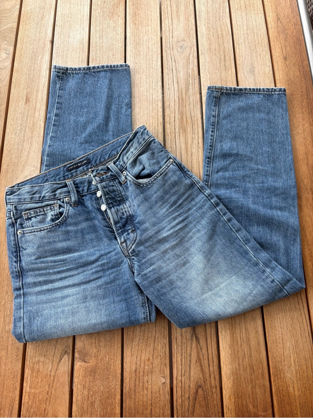 Lucky Brand Women's Light Wash Straight Leg 90s Jeans
